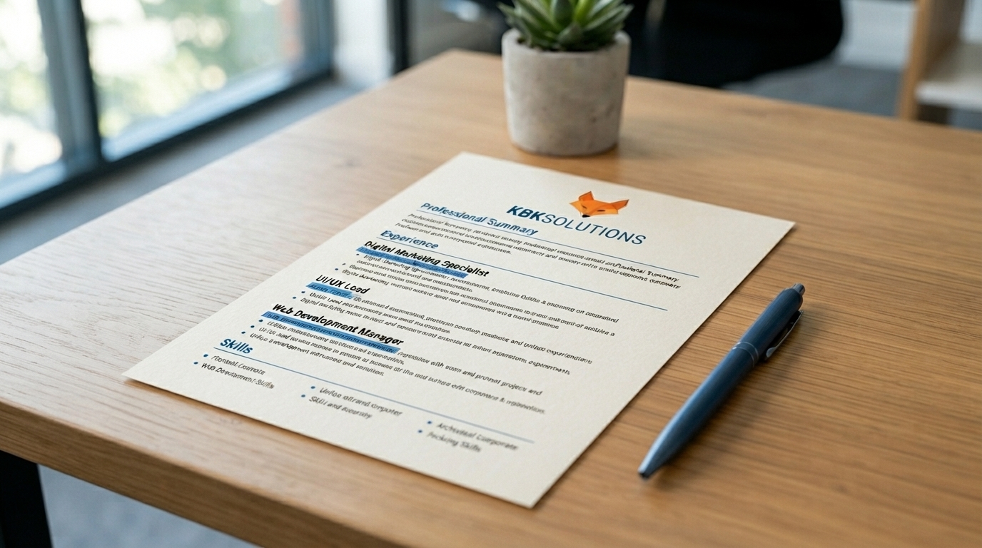 Creating professional CVs